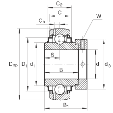 GE30-KRR-B-FA125.5軸承